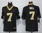Nike New Orleans Saints 7 Hill Black Vapor Untouchable Limited Jersey,baseball caps,new era cap wholesale,wholesale hats
